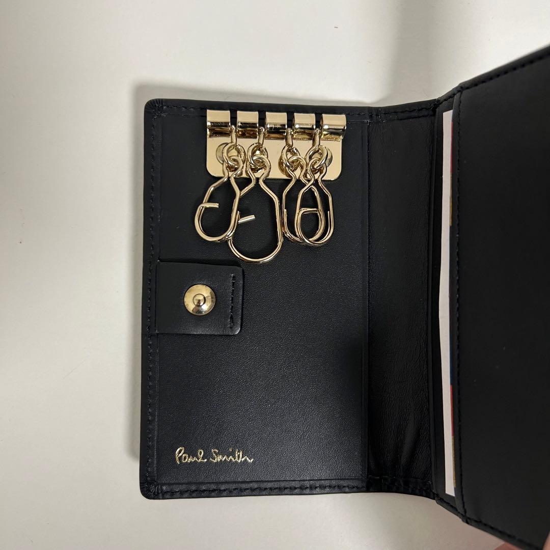 新品未使用 poul smith ポールスミス キーケース メンズ ブラック