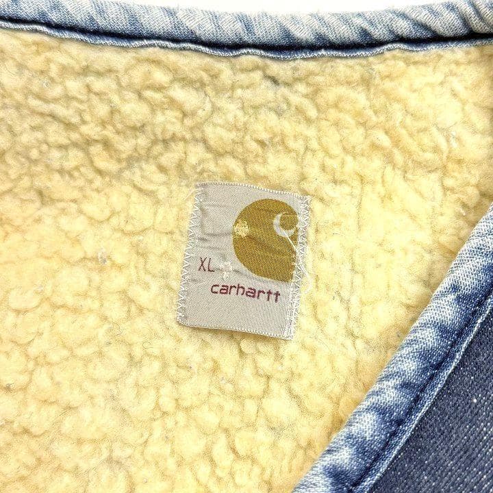 Carhartt カーハート 裏ボア デニムベスト ワークベスト XL