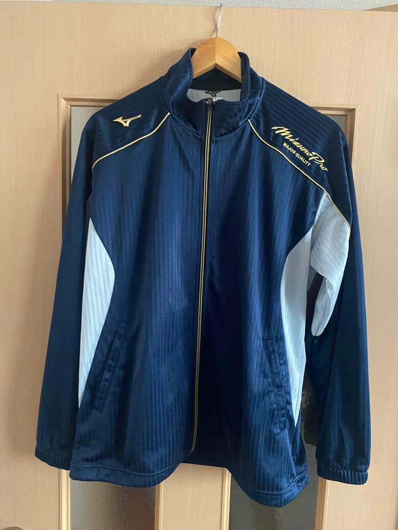 Mizuno Proジャージ上下セット M ネイビー/ホワイト　未着用美品