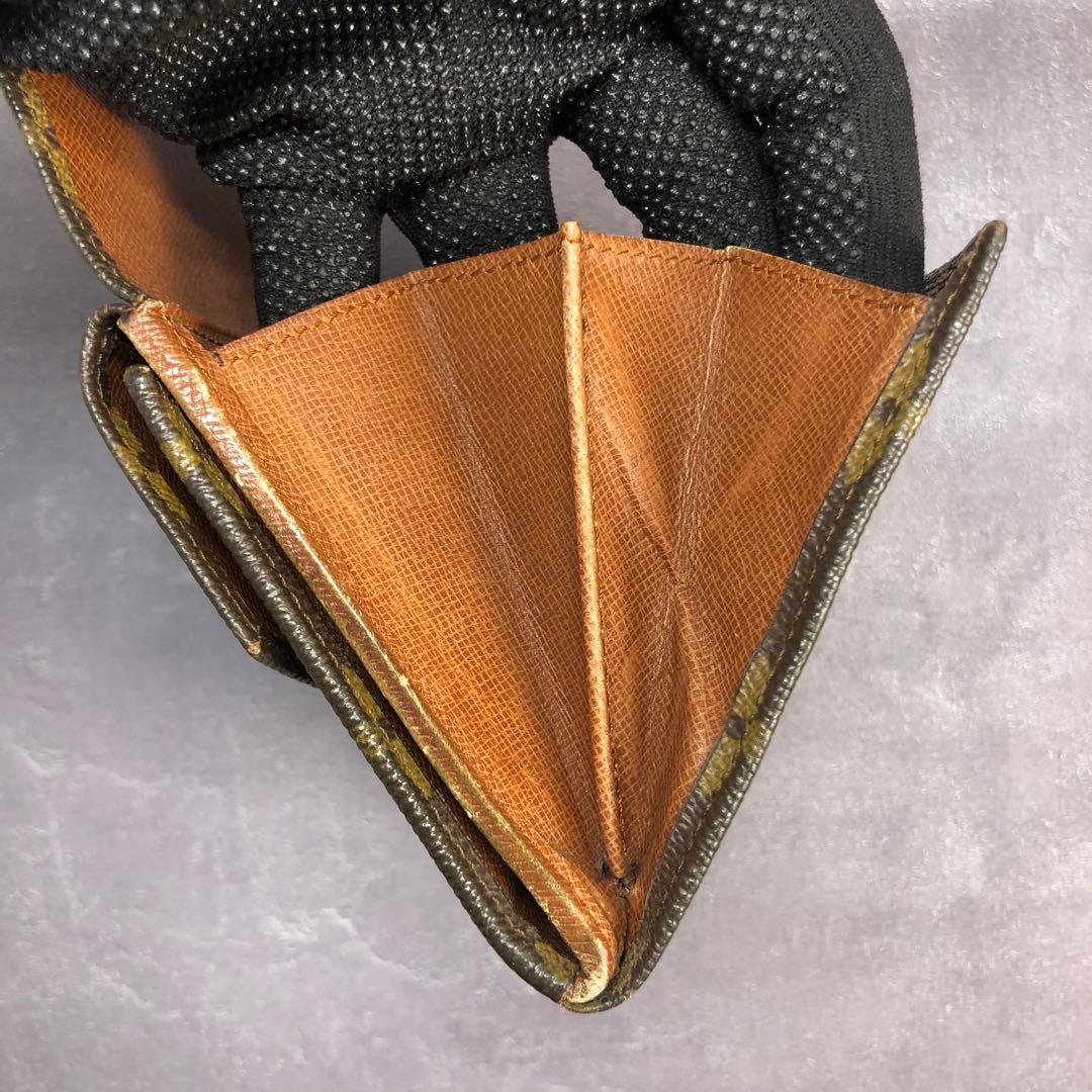 80s ルイヴィトン モノグラム Wホック 三つ折り財布 vintage