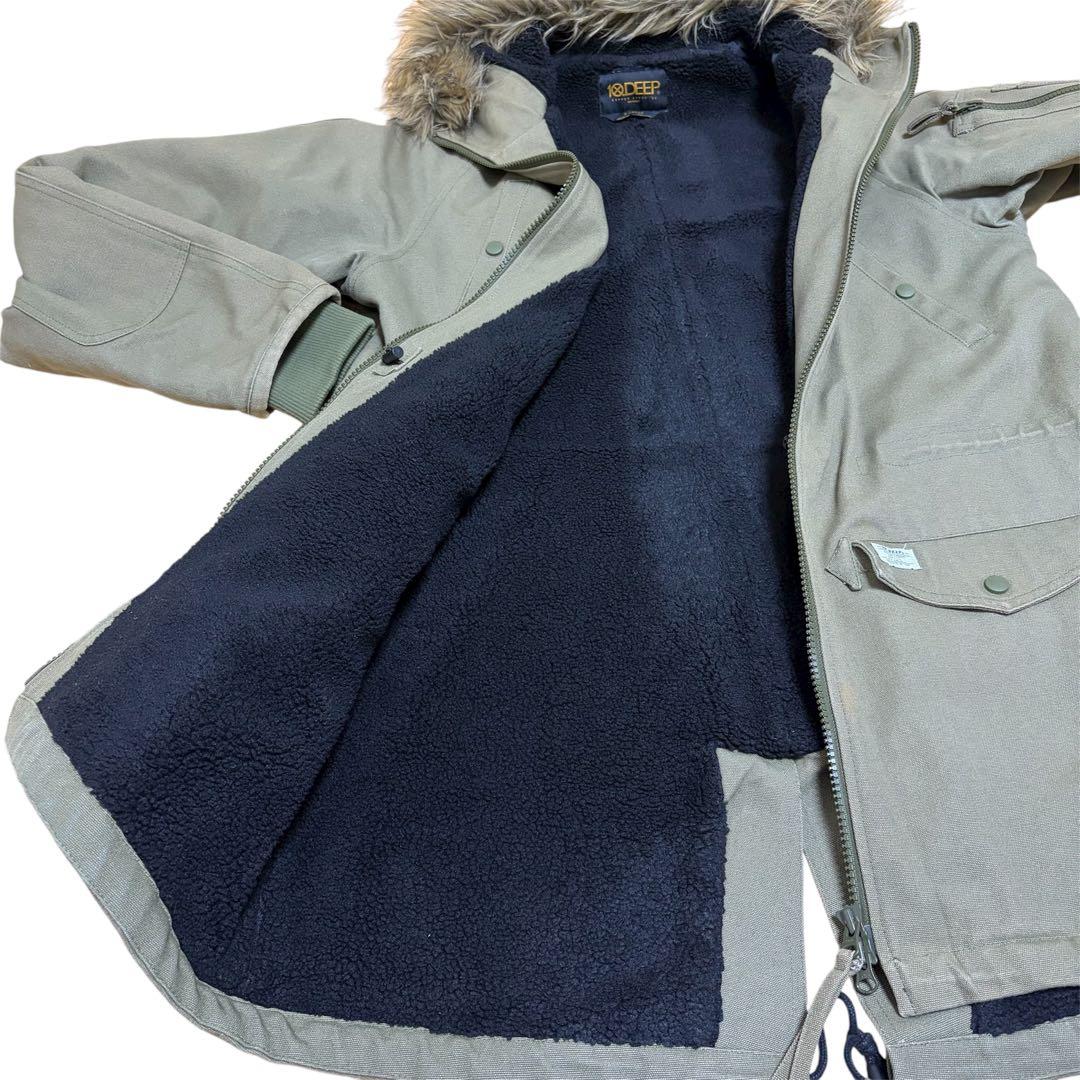 10Deep テンディープ モッズコート XL カーキ ミリタリーコート 裏ボア