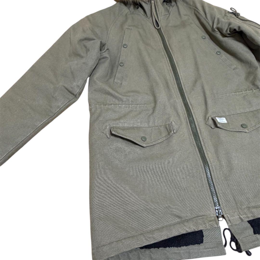 10Deep テンディープ モッズコート XL カーキ ミリタリーコート 裏ボア