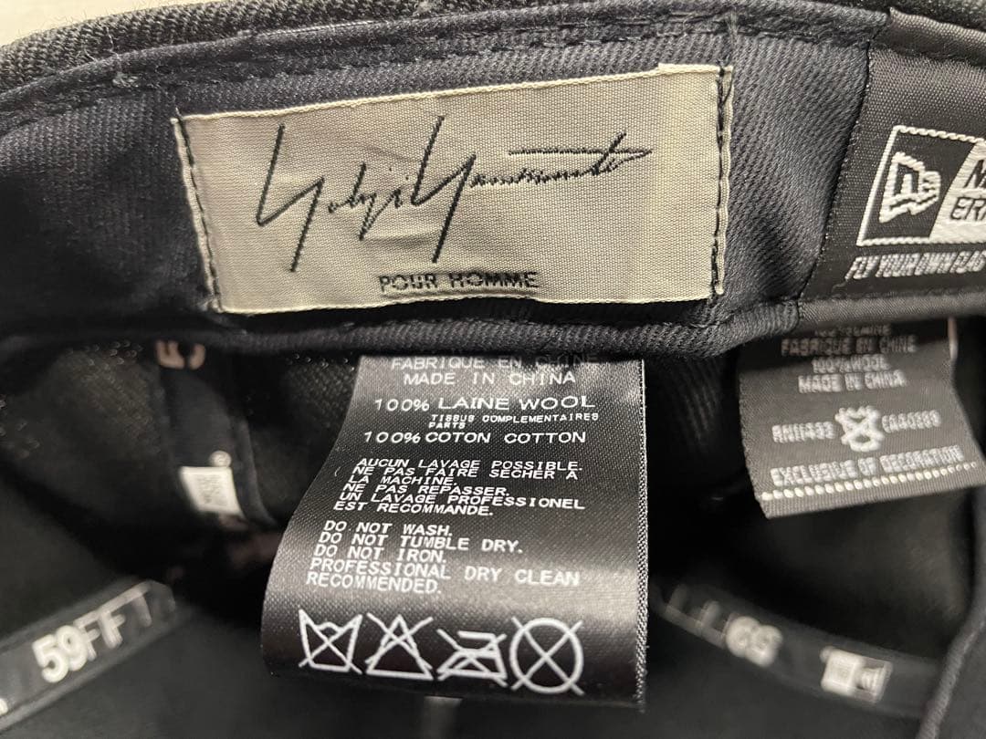 yohji yamamoto × New Era ベースボールキャップ