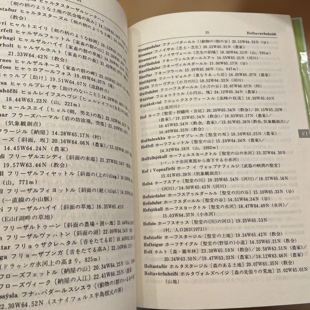 アイスランド 地名小辞典