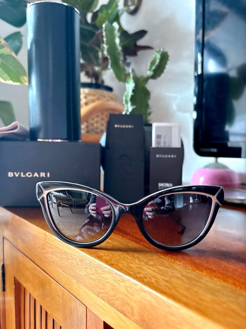 BVLGARI キャットアイサングラス ✧ ボックス付き・美品 ✧ (説明必読)
