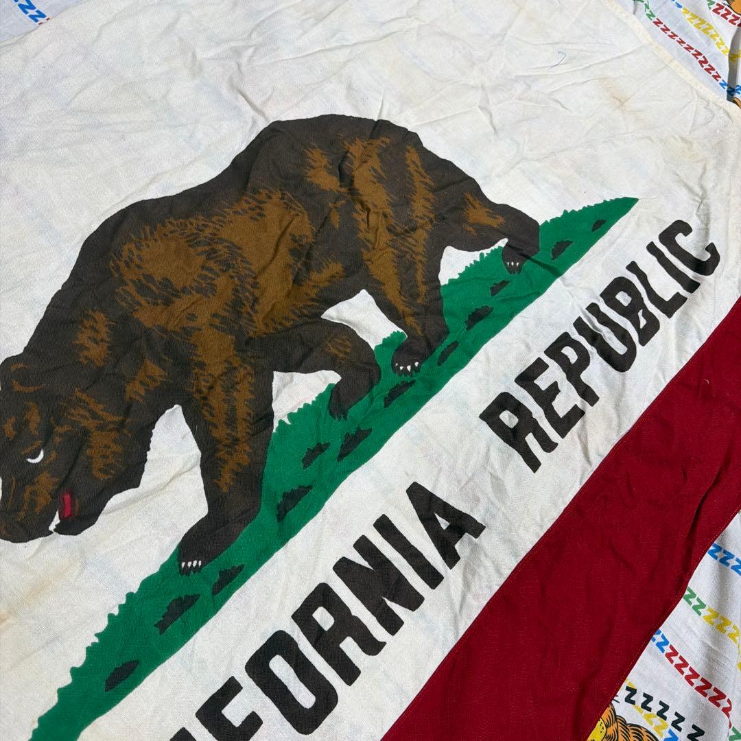 60年代　60s カリフォルニアの州旗　アメリカヴィンテージ　フラッグ