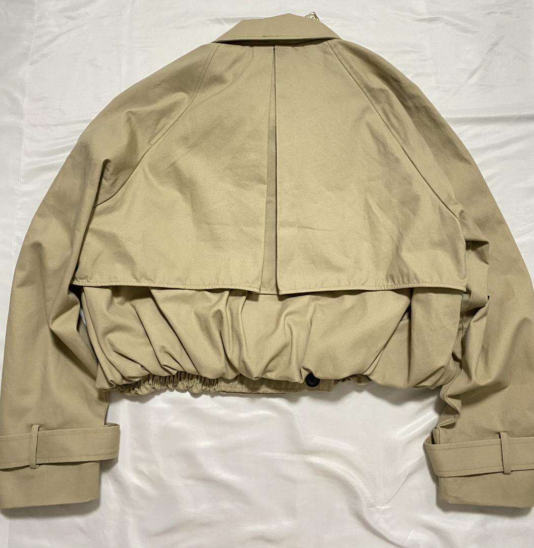 ayapan　新品 ZARA ショートバルーントレンチコート コムギ色 L