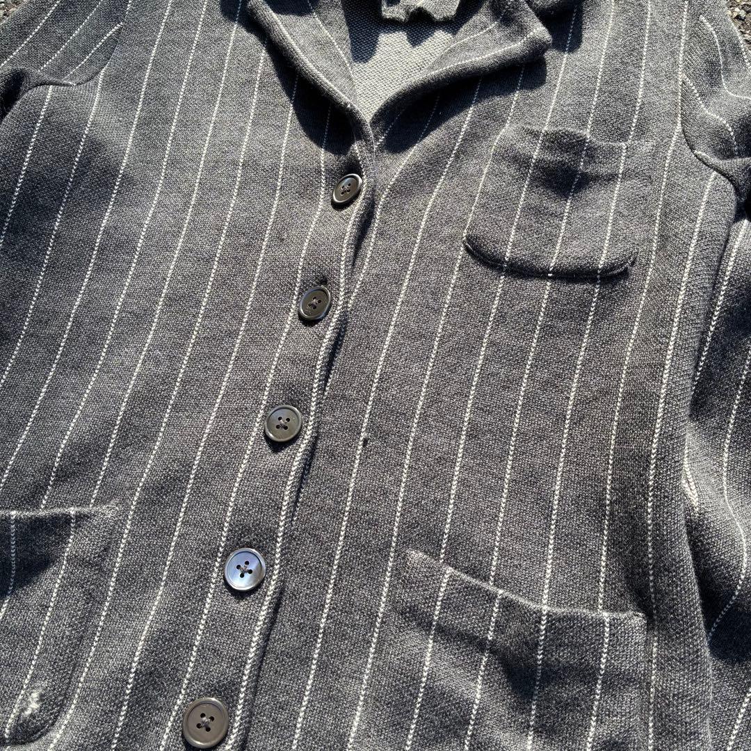 90s Lauren ralph lauren ストライプ ニット ジャケット