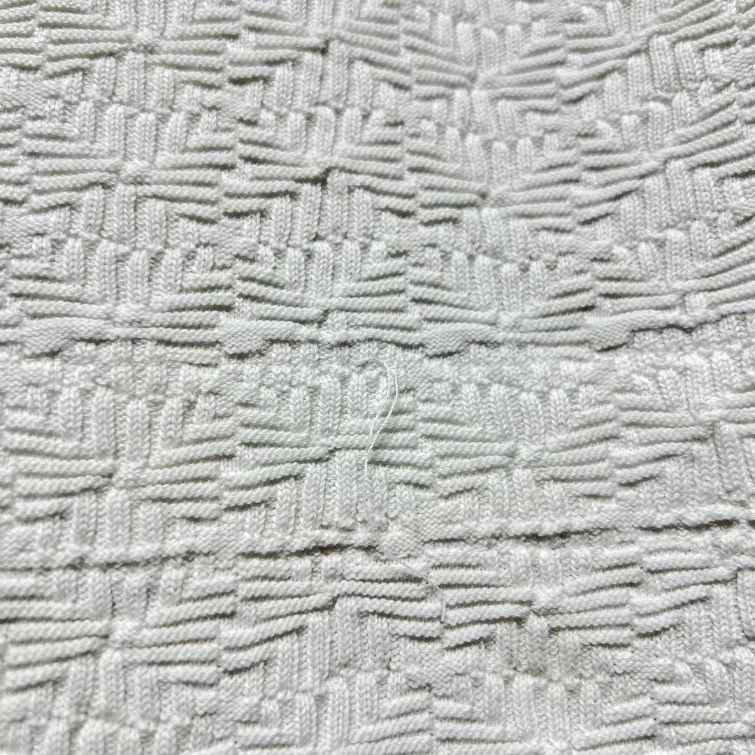 ココボタン✨ CHANEL シャネル スキッパー コットンニットカーディガン 白