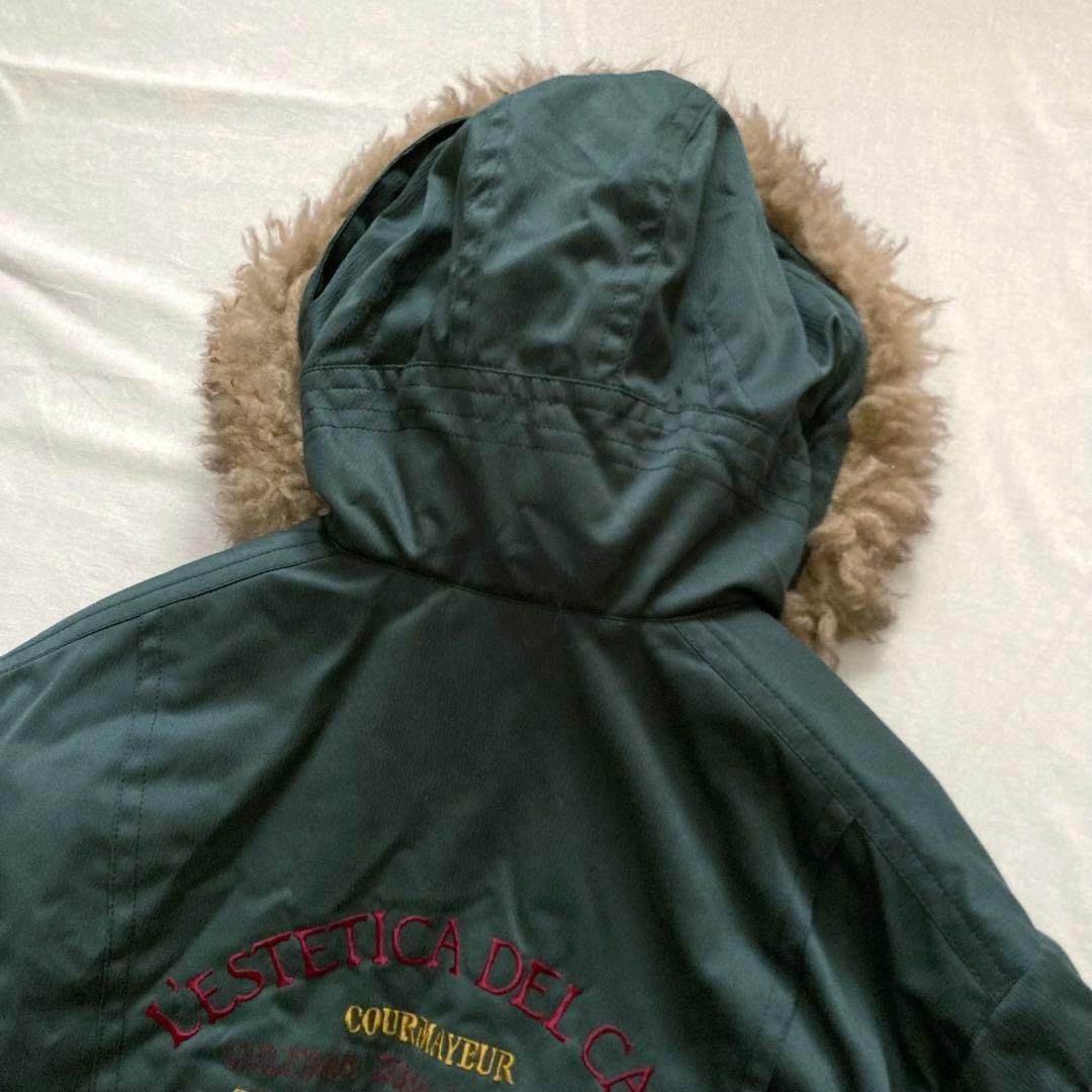 90s vintage fur shell bomber jacket 短丈