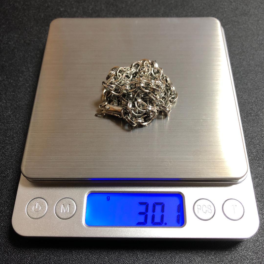シルバー925 silver ペーパーチェーン ネックレス メンズ 55cm