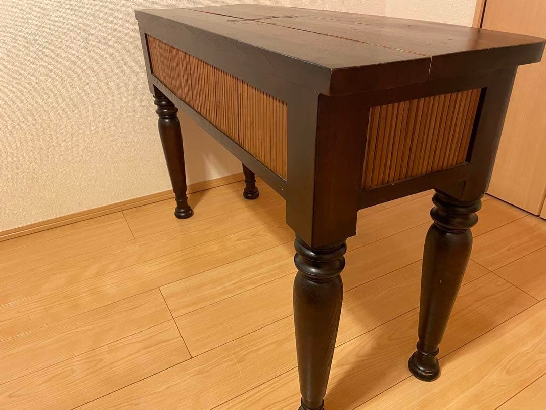 ヴィンテージ ダークブラウン木製テーブル