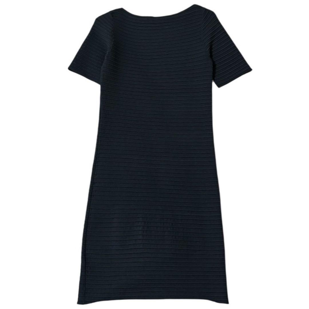 【美品】グッチGUCCI★プリーツ★タイトワンピース★ブラックワンピース S 黒