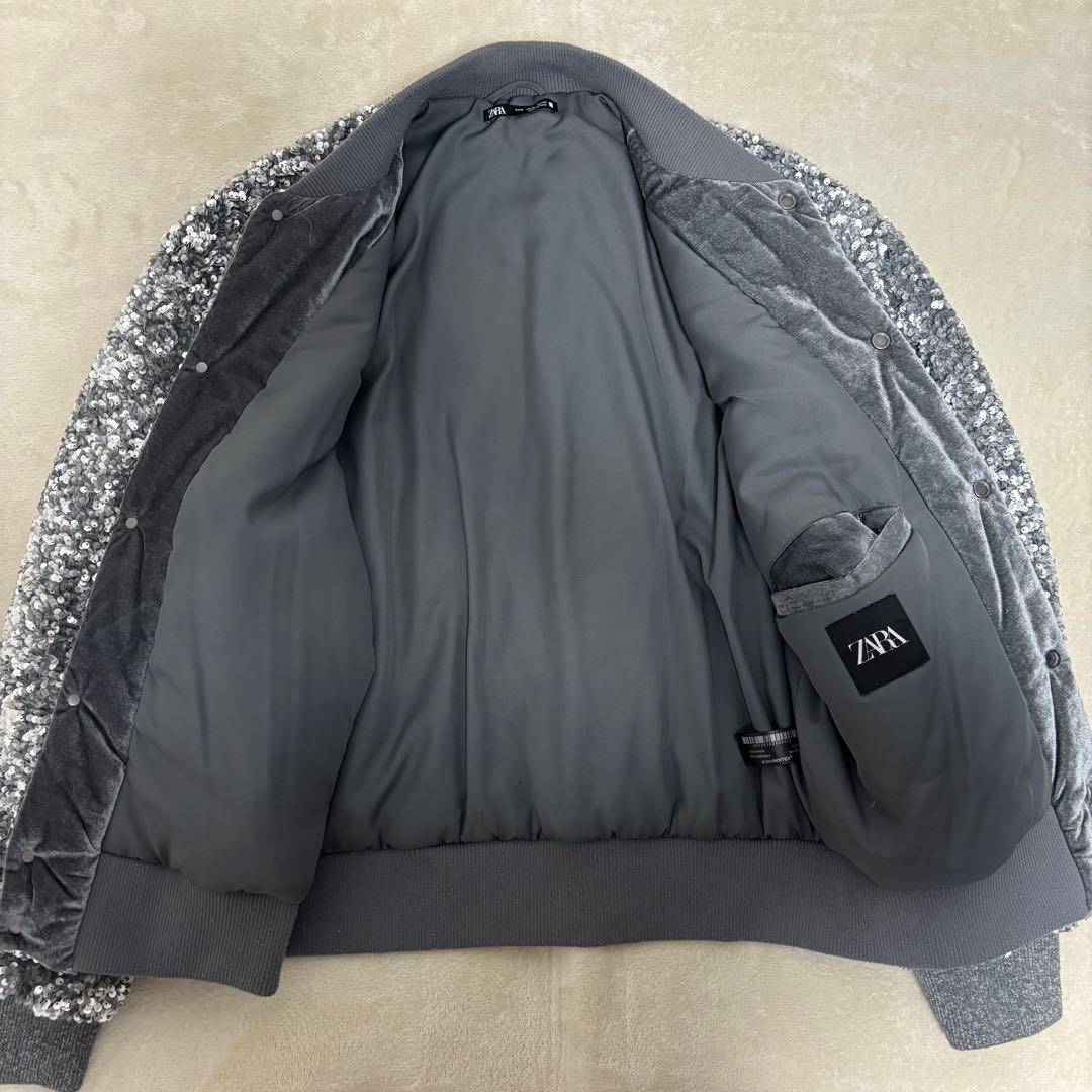希少 ZARA 23AW LIMITED スパンコールジャケット Mサイズ