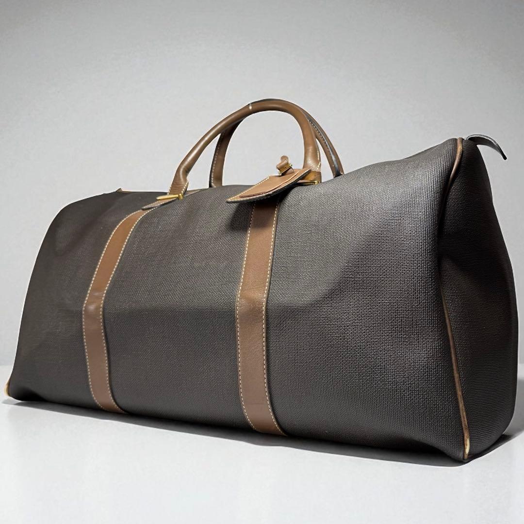 【良品】dunhill ボストンバッグ トラベルバッグ PVC レザー 大容量