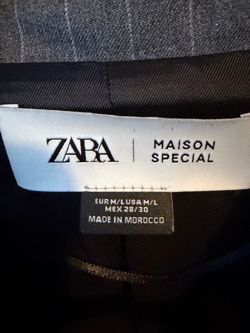 ZARA MAISON SPECIAL クロップドジャケット M/L グレー