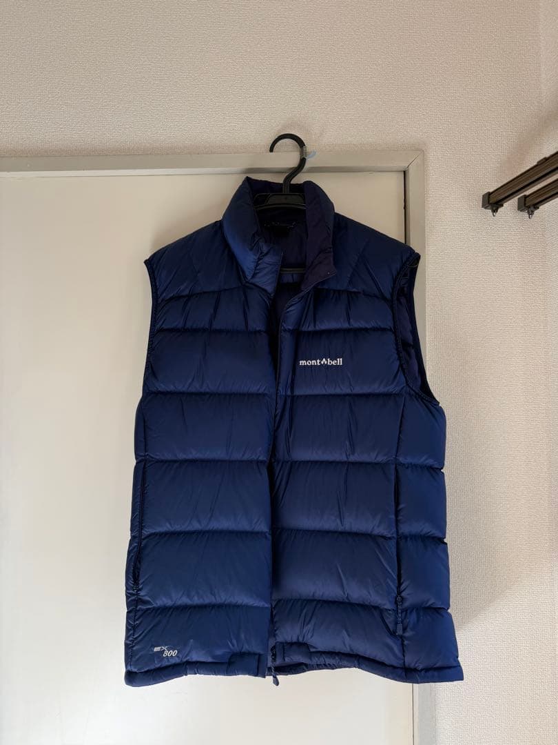montbell 800ダウンベスト ネイビー