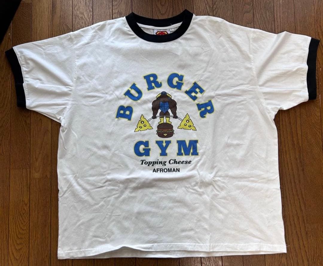 BURGER GYM Tシャツ L アフロマン　jackpot market