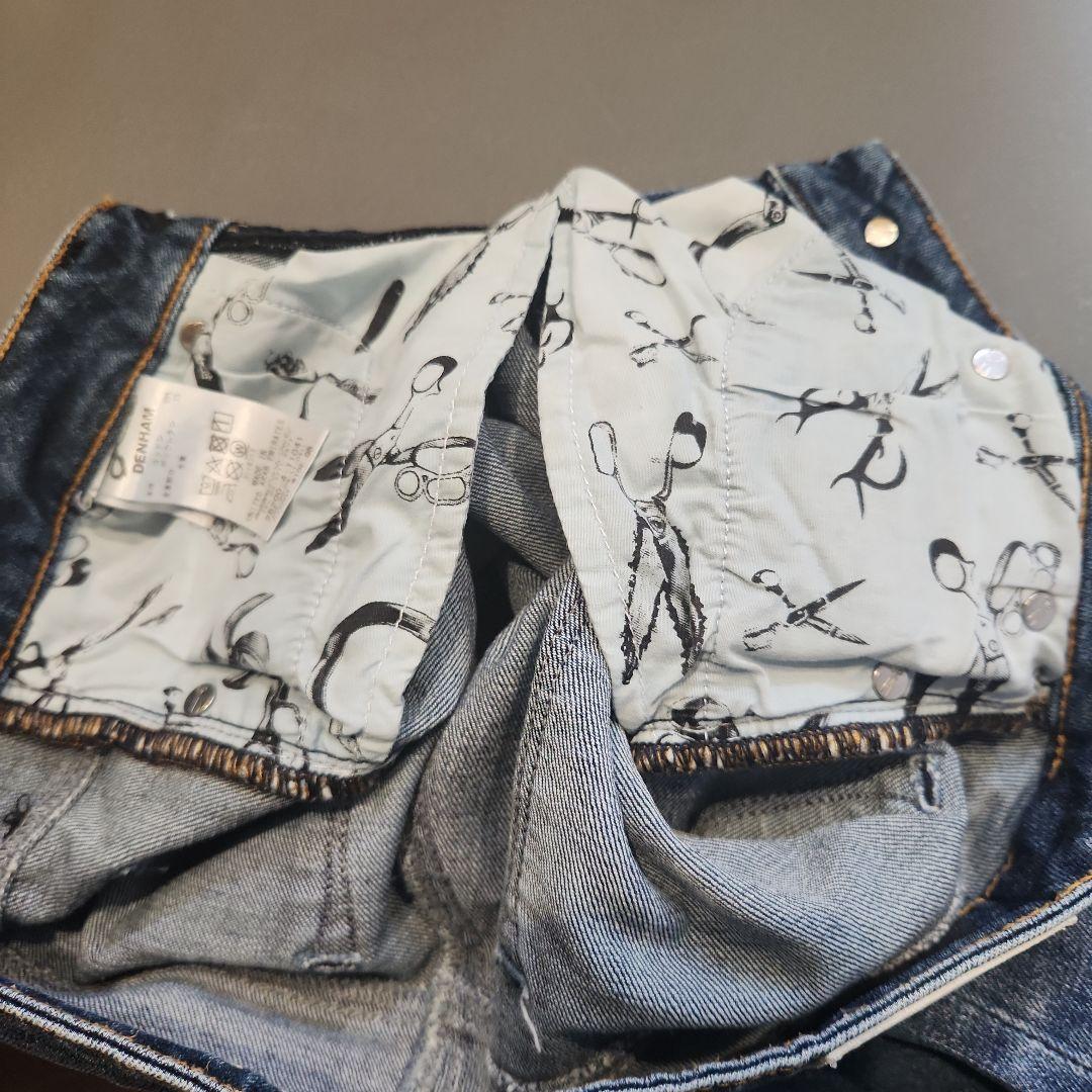 DENHAM ハイウエストワイドデニムパンツ w25 ジーパン デンハム