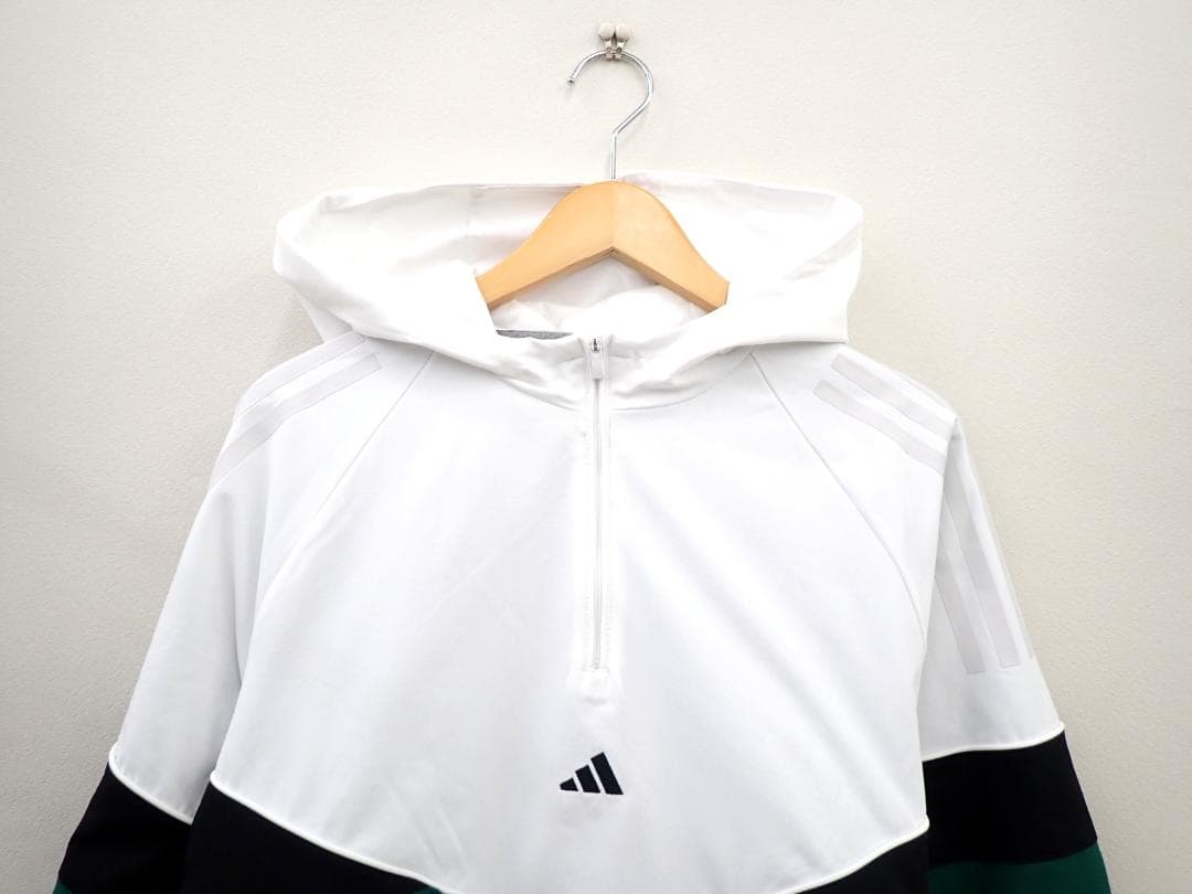 5068 adidas ゴルフ ハーフジップ長袖フーディー