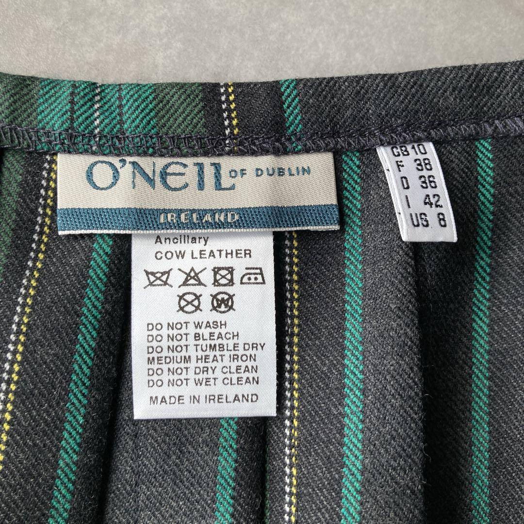 【極美品】オニールオブダブリン ロングキルト ラップスカート ピン付き