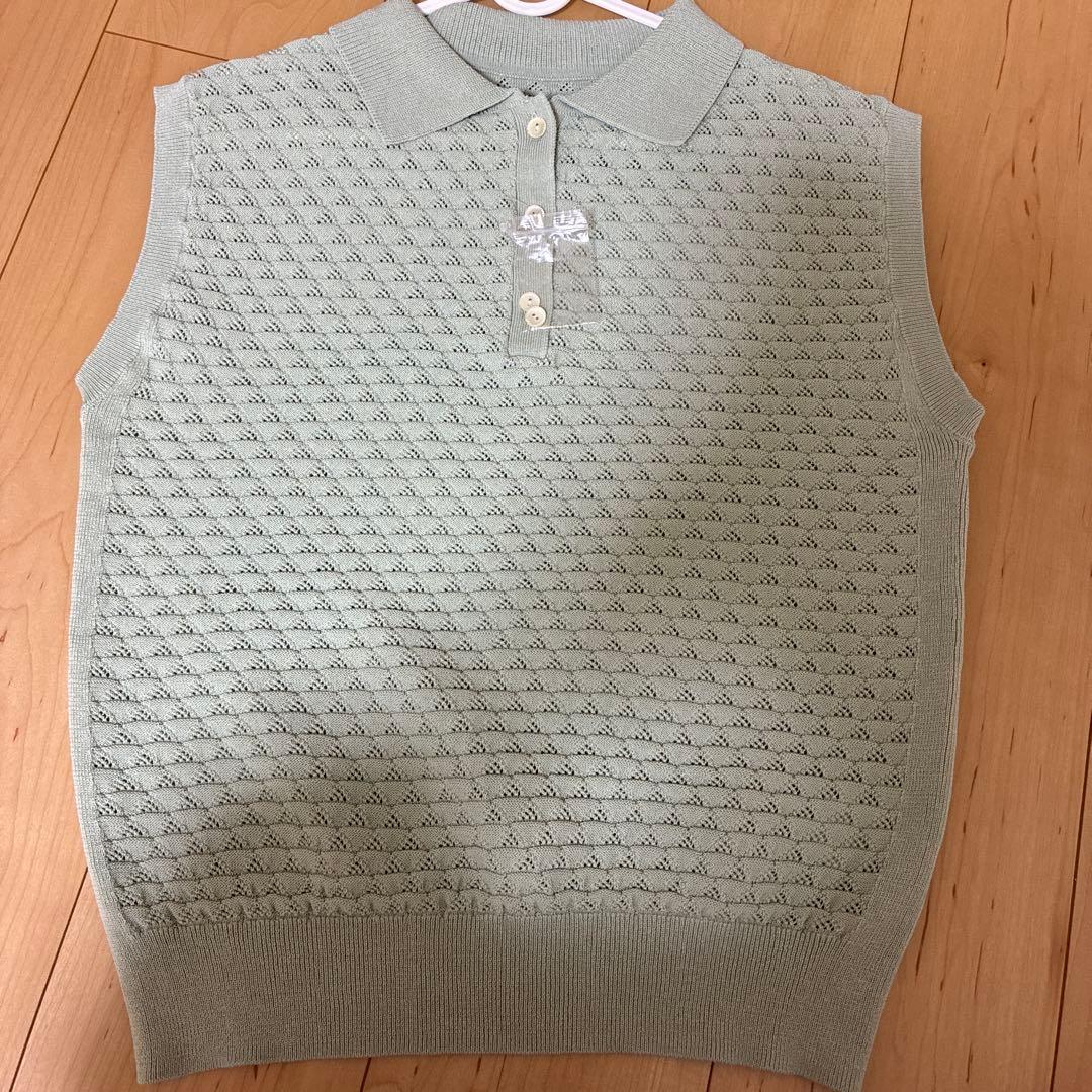 【新品未使用タグ付き】北欧暮らしの道具店ニットポロシャツ