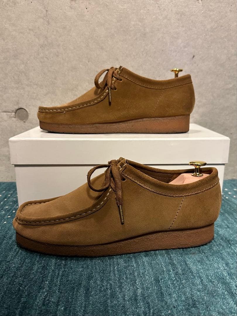 【CLARKS】Wallabee ワラビー ブラウン スウェード UK8