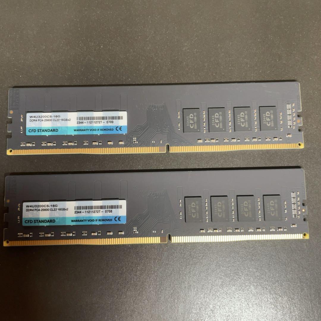 【未使用】CFD DDR4 32GB (16GB×2)W4U3200CS-16G