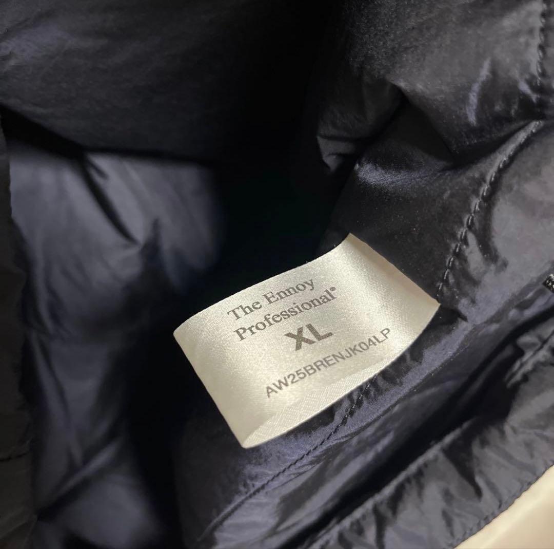 ENNOY PADDED NYLON COACH JACKET ネイビーXL