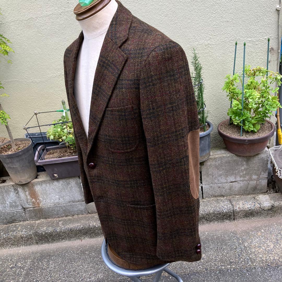 ジェイプレス インポート生地　ツイード　ジャケット　エルボーパッチ　Mサイズ
