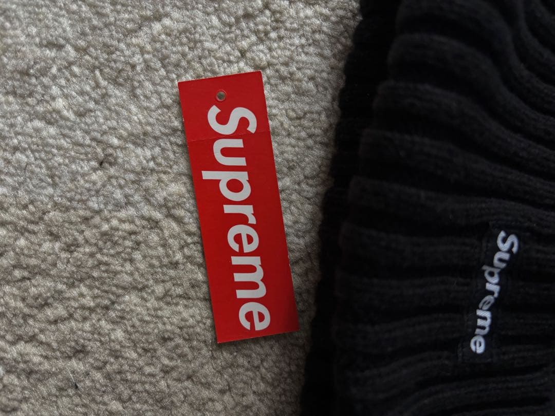 supreme overdyed beanie black ニット帽シュプリーム