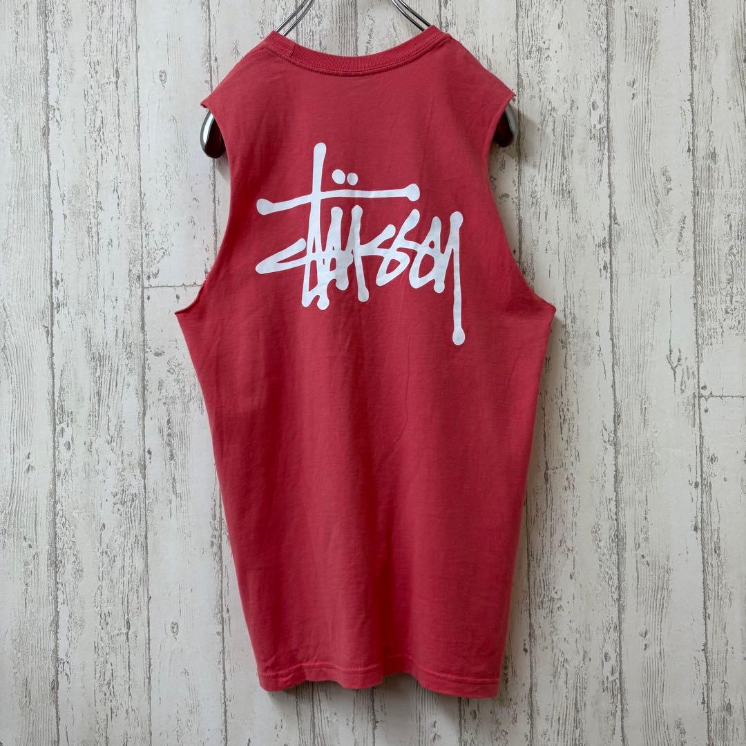 【激レア】STUSSY ステューシー　タンクトップ　ノースリーブ　ゆるだぼ