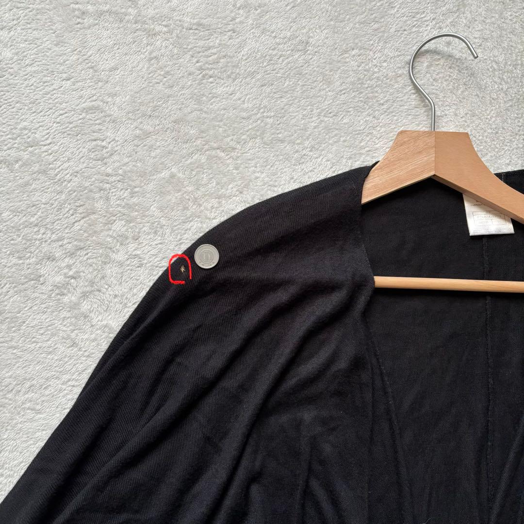 希少 CHANEL シャネル 06P カシミヤ混 薄手カーディガン 38 黒