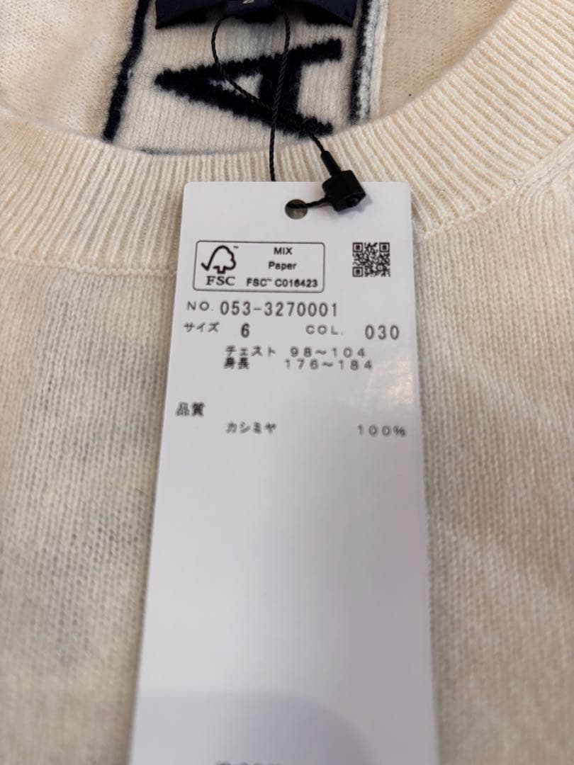 みなみ 新品タグ付き PEARLY GATES カシミヤセーター サイズ6