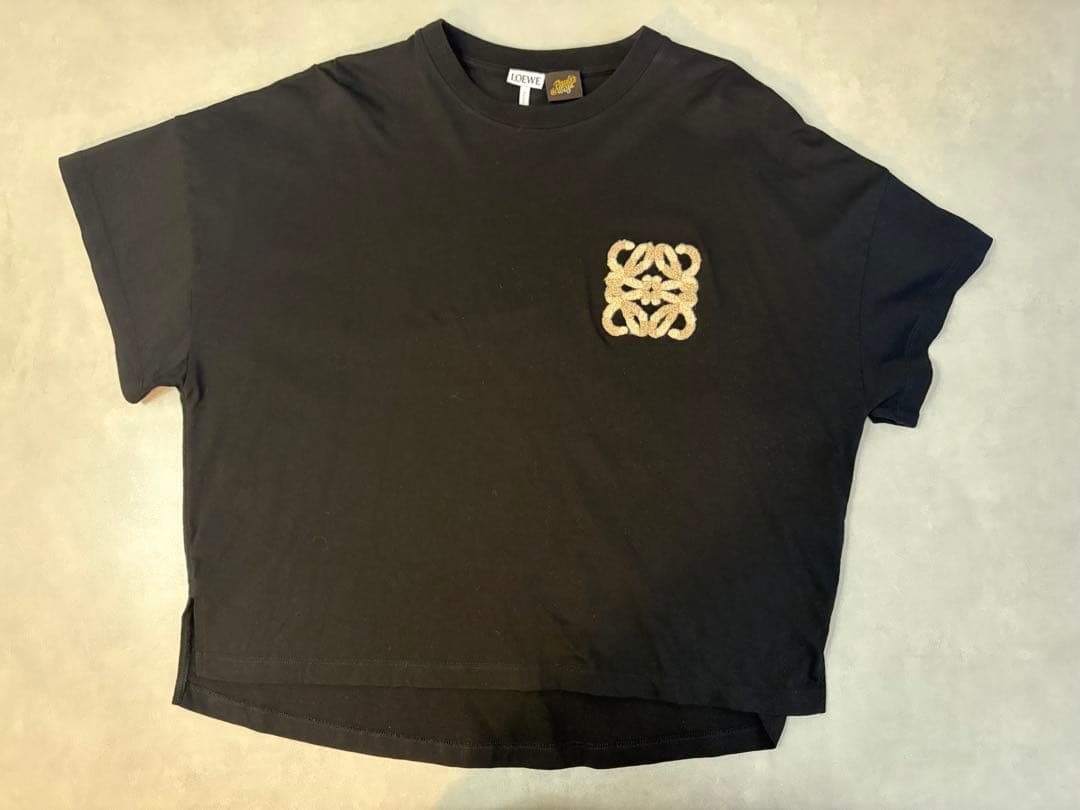 【限定デザイン箱付】LOEWEロゴブラックTシャツ　レディースXS