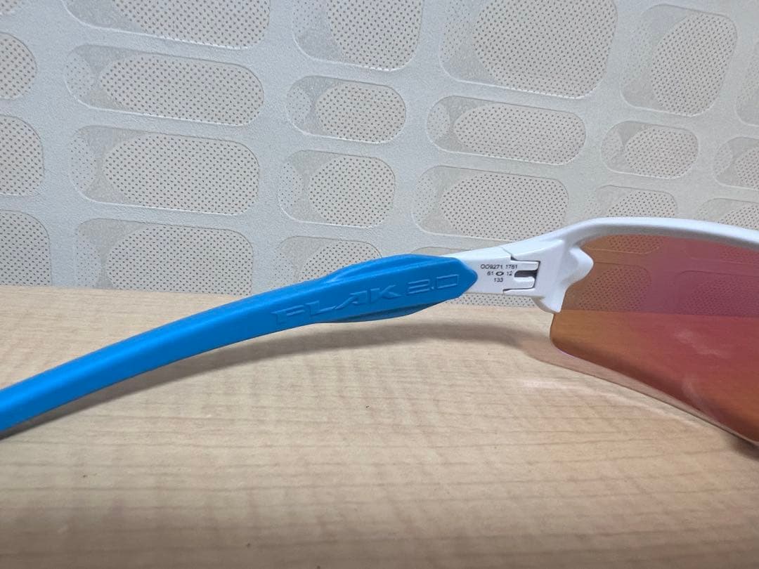 OAKLEY Flak2.0 サングラス ホワイト/ブルー