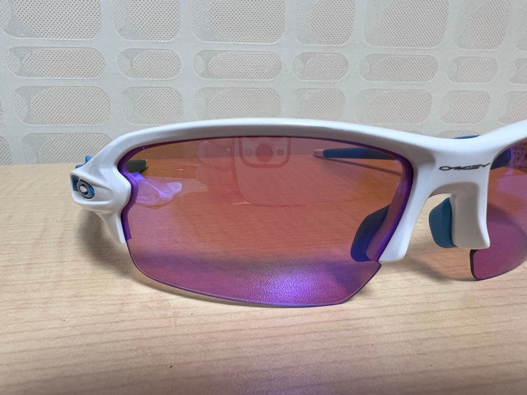 OAKLEY Flak2.0 サングラス ホワイト/ブルー