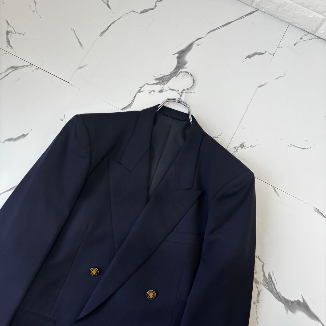 pierre cardin✨ダブルブレスト　セットアップ紺ブレ　デザインボタン