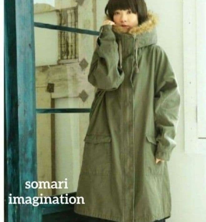 【somari】ファー取り外しOK 3way モッズコート 美品♪　ソマリ