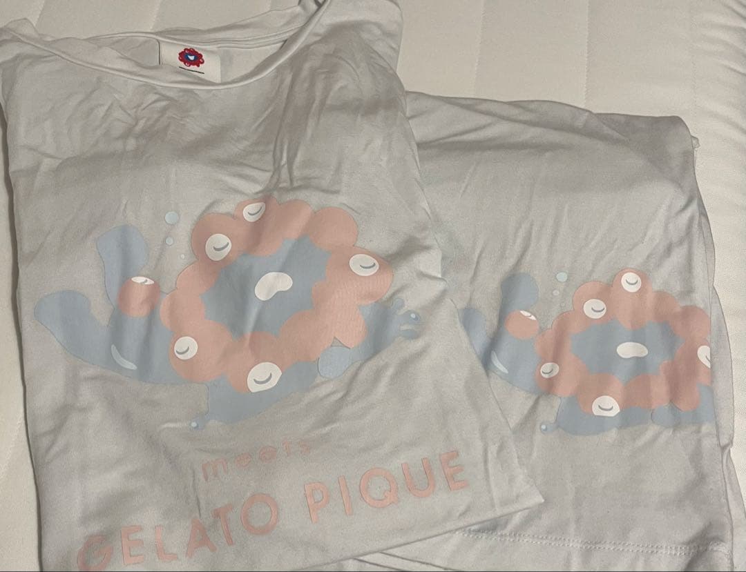 【中古品】ジェラピケ ミャクミャク ワンポイント Tシャツ ロングパンツ セット