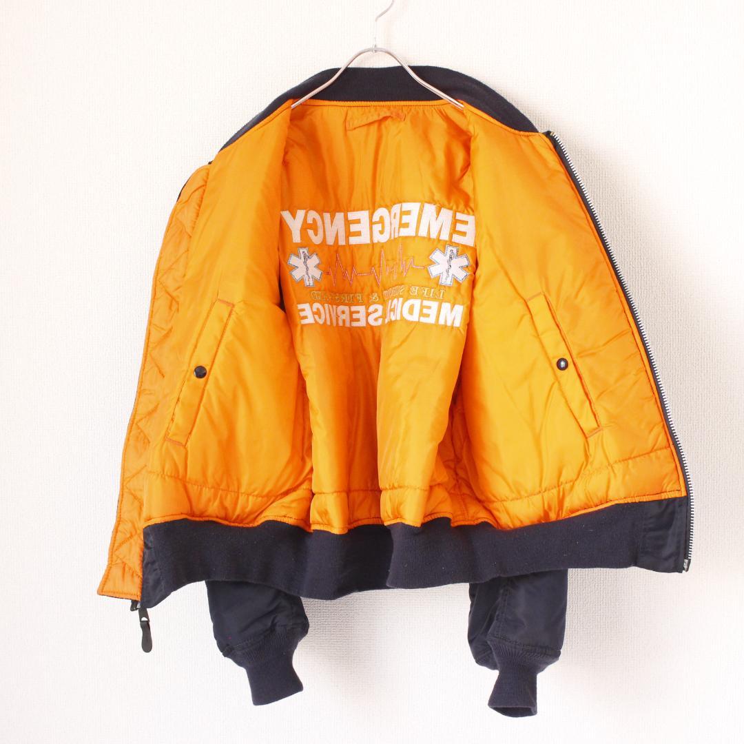ALPHA INDUSTRIES USA MA-1 XL ネイビー ワッペン