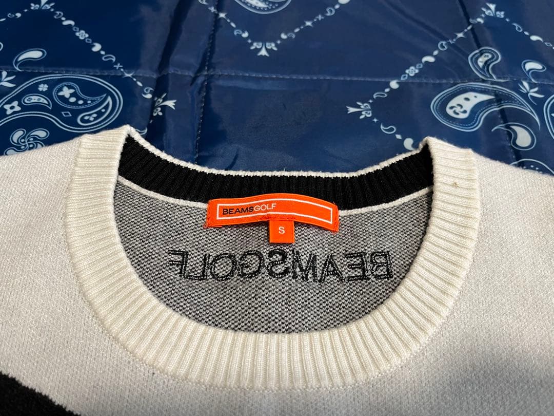 【美品】BEAMS GOLF ロゴニット S ゴルフ