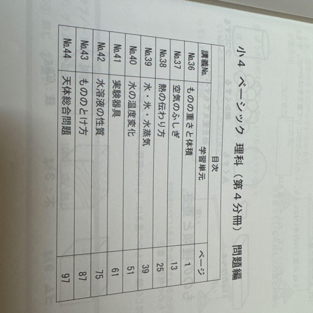 【希学園】小4 オリジナルテキスト17冊セット（理科・社会・冬期講習)バラ売り可