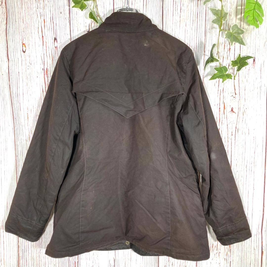 【人気】Barbour バブアー オイルドジャケット　モッズコート　茶　ロゴ