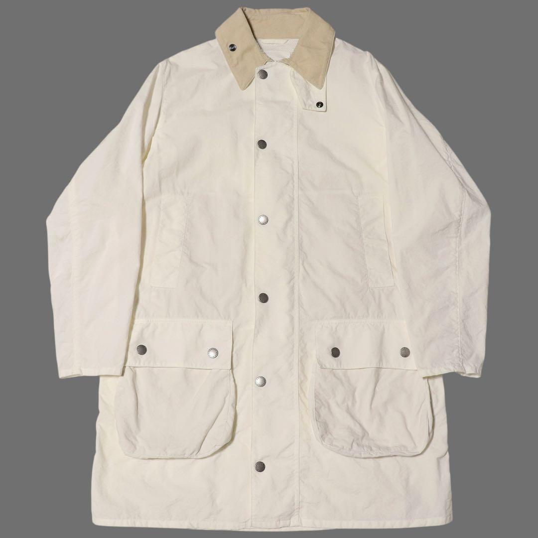 M★Barbour★ビューフォート ジャケット★ノンワックス★ノンオイル★白