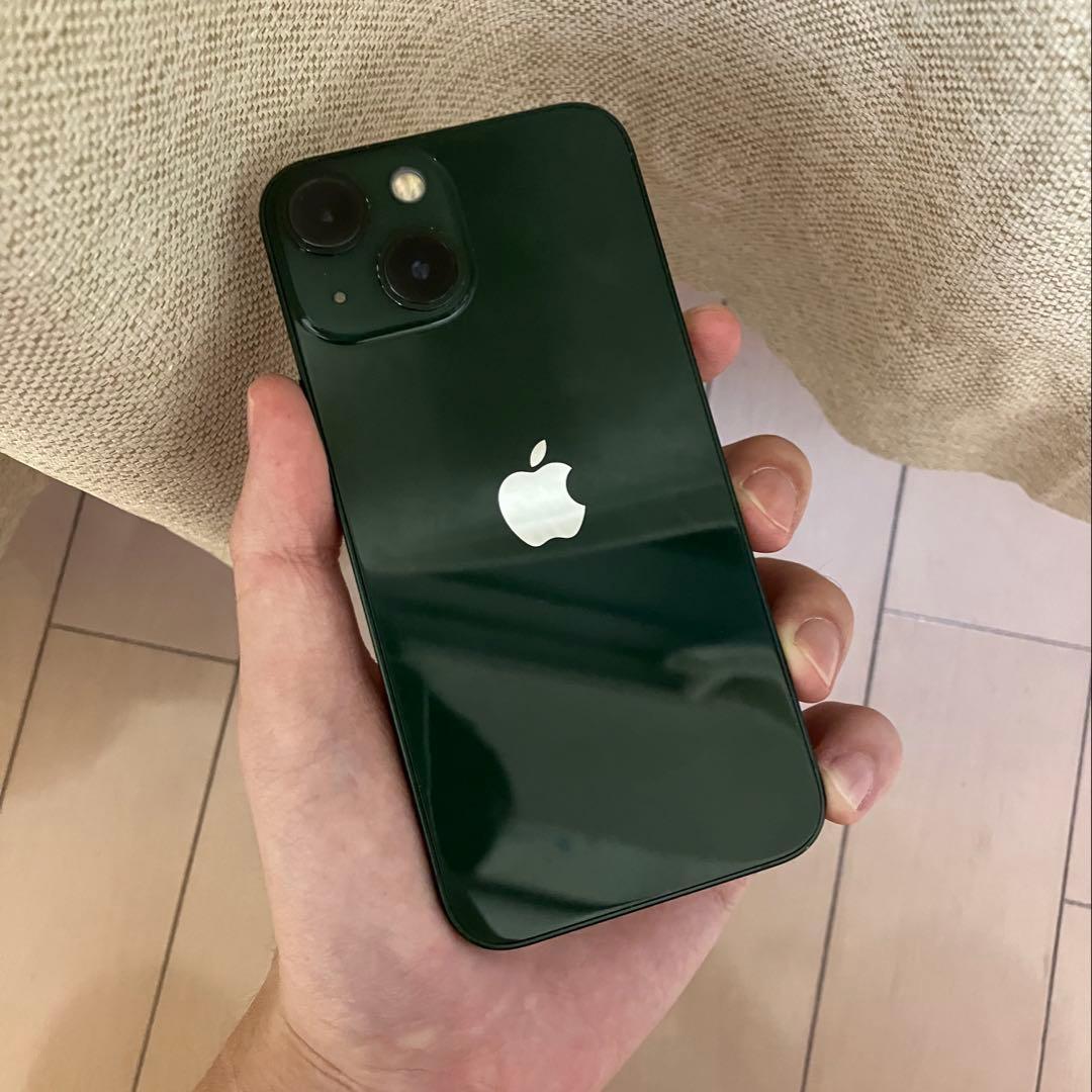 液晶傷なし iPhone 13 mini 128gb simフリー￼ グリーン