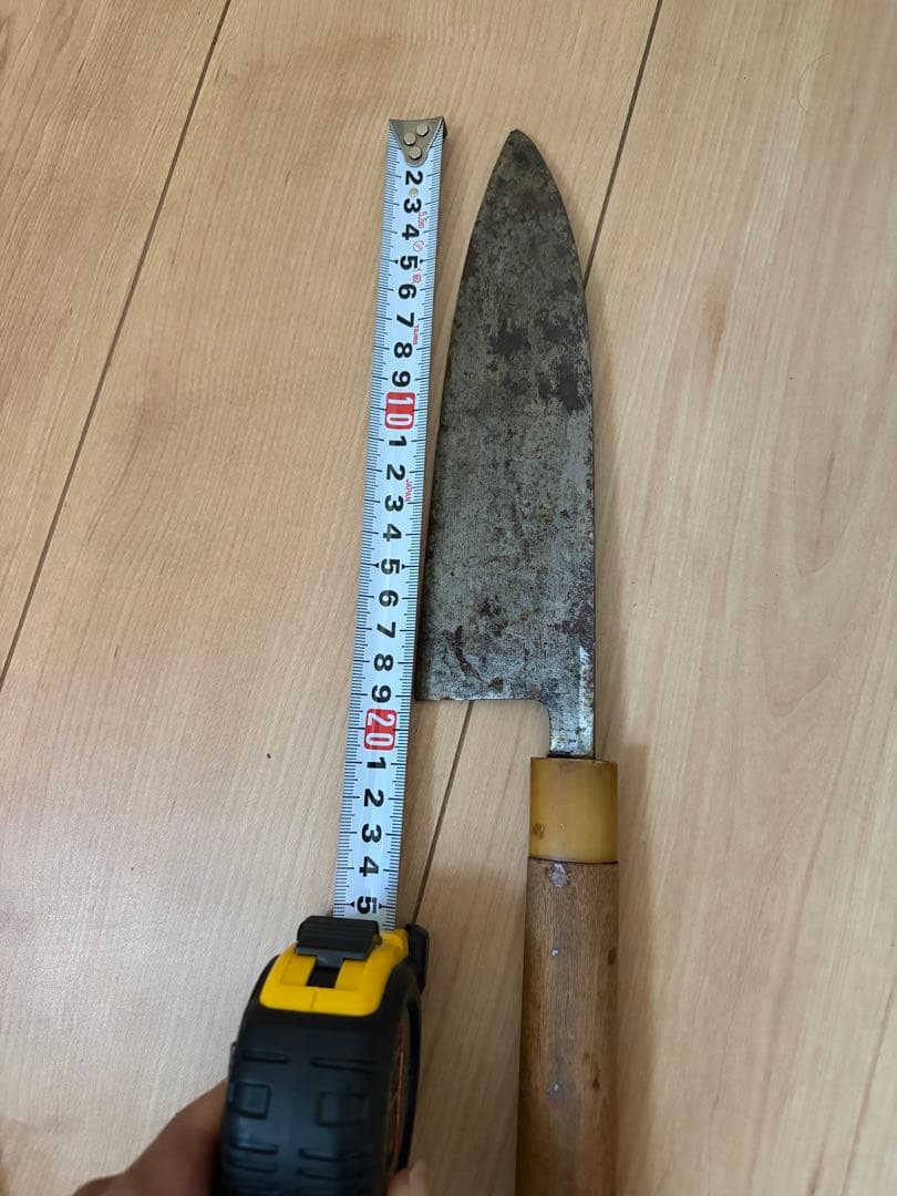 正本総本店出刃包丁 全長34cm 刃渡20cm厚さ80mm