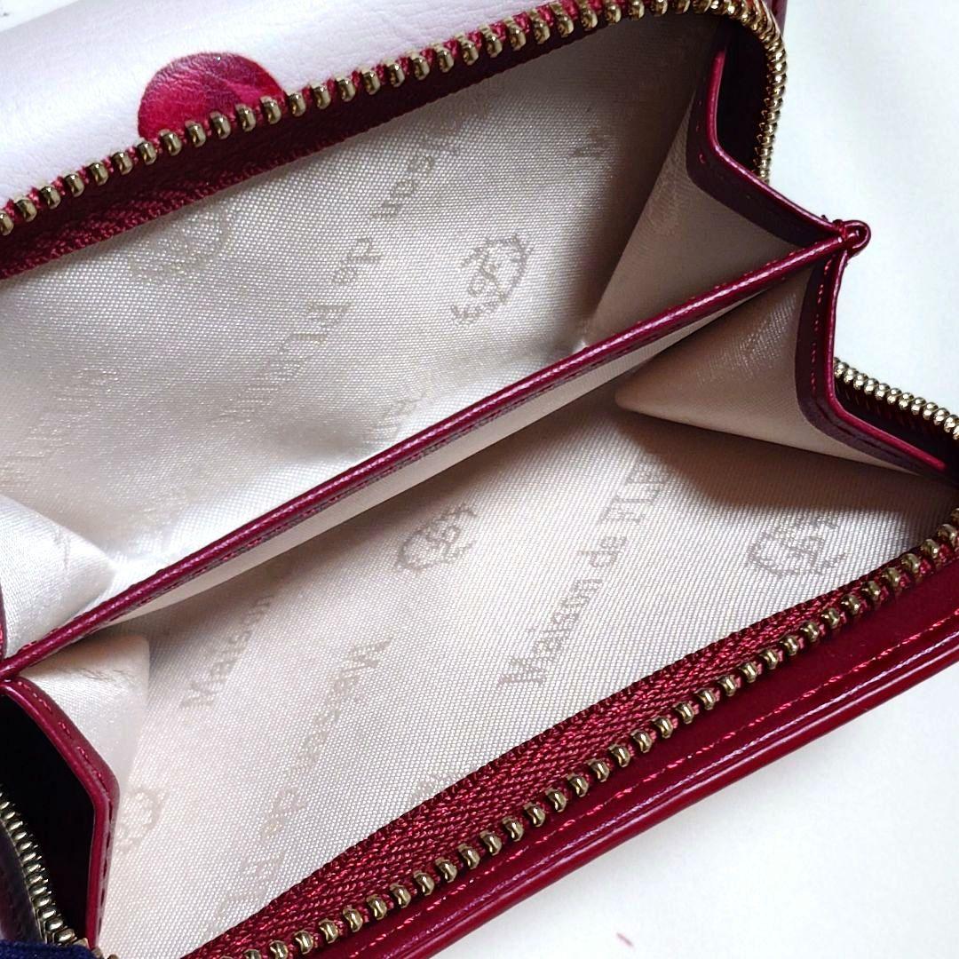 激レア Maison de FLEUR チェリー柄 三つ折り 財布 ウォレット