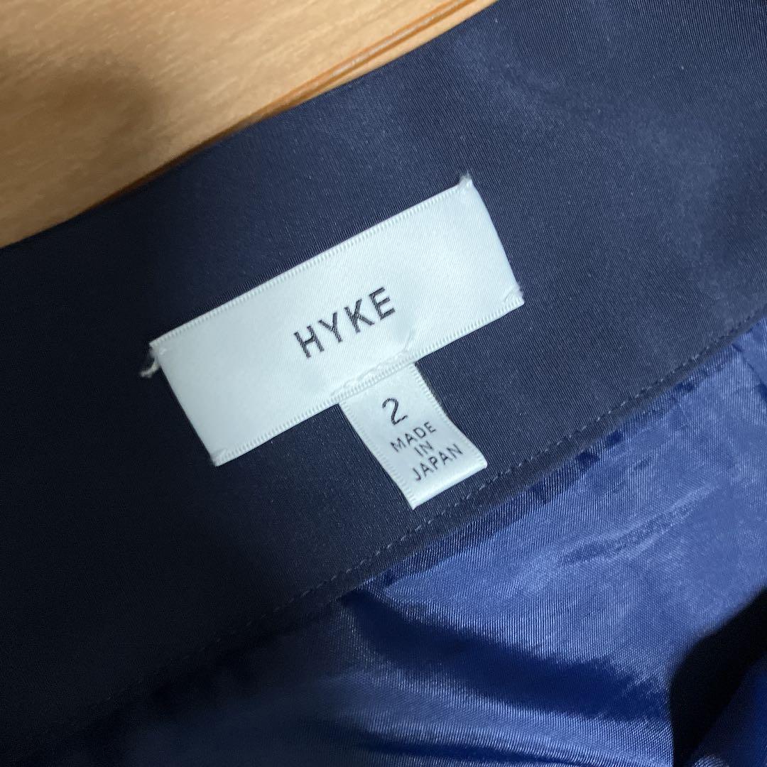 HYKE ハイク　プリーツスカート ロングスカート ネイビー