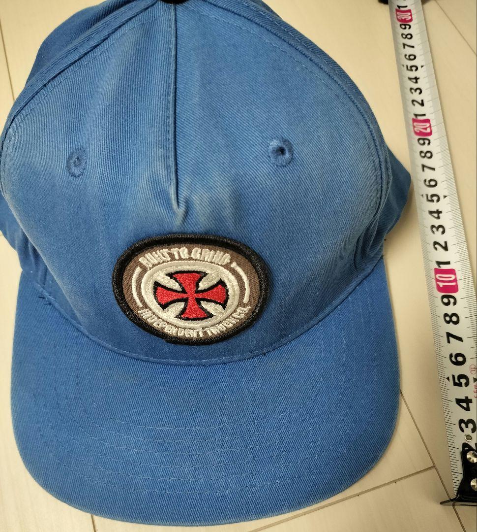 Y2K independent キャップ 帽子 インディペンデント ブルー